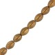 Czech Pinch beads 5x3mm Brass gold 01740